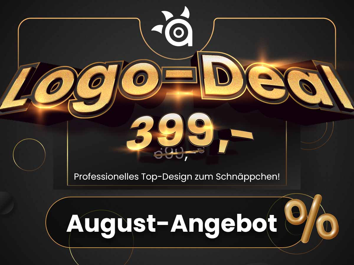 August Deal ➔ Professionelles Logo-Design zum Schnäppchen!